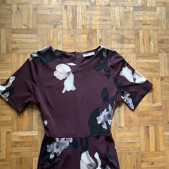 Dex Burgundy Floral Jumpsuit - Picture 4 of 5